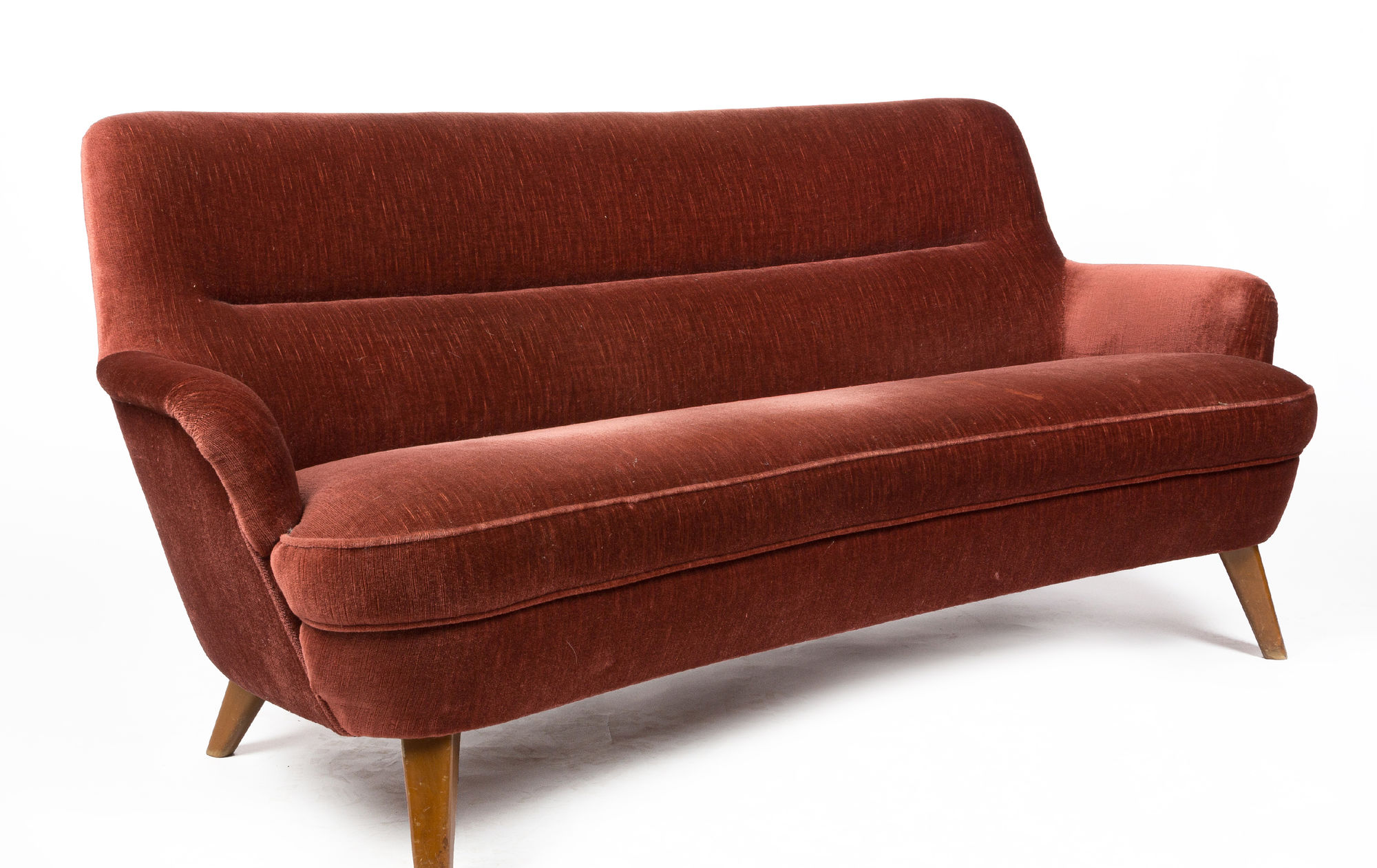 velvet sofa 50s 