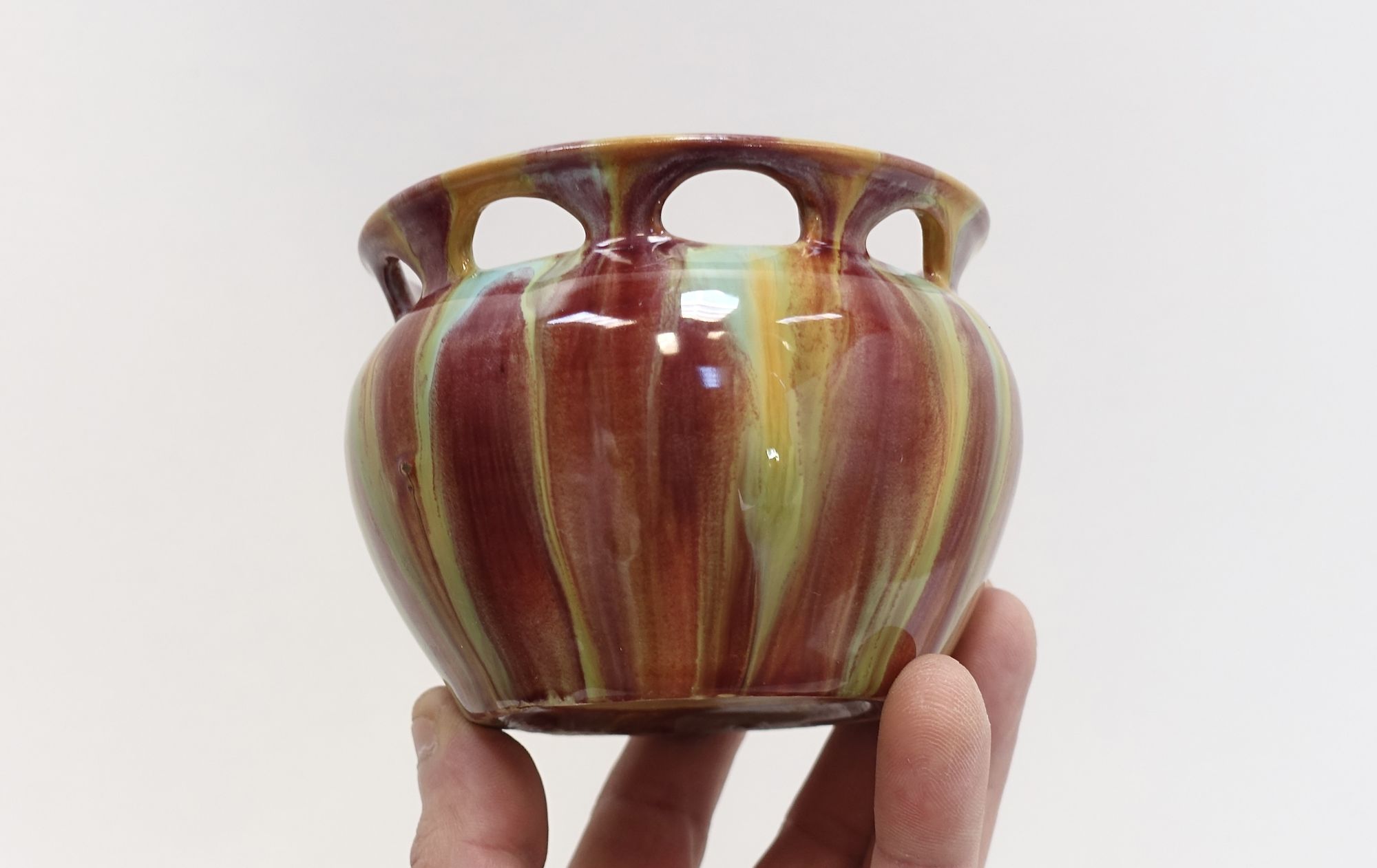 French ceramic vase 20s