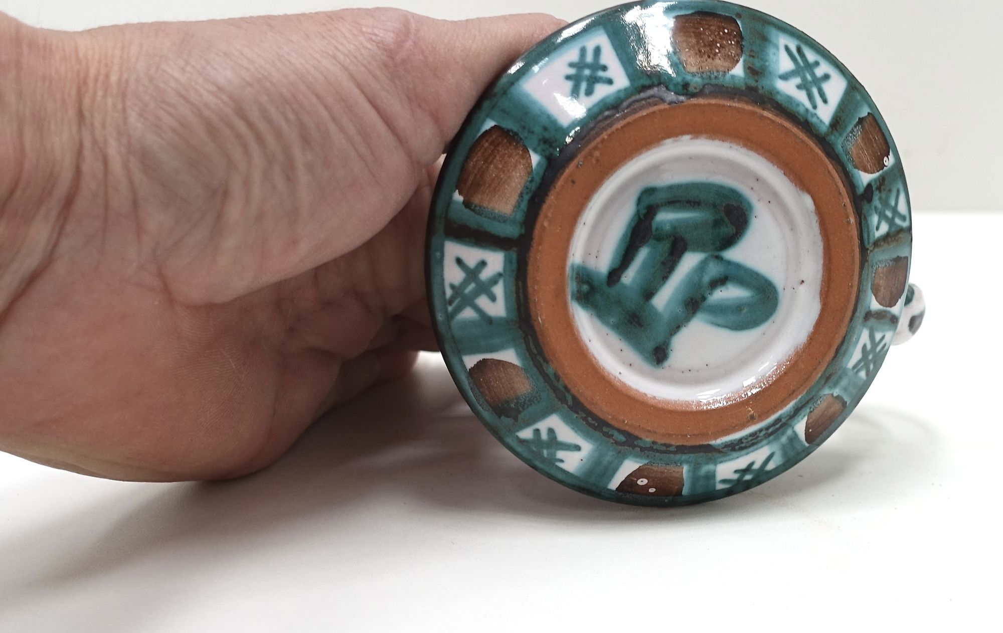 ceramic candlestick Roger Picault Vallauris 60s