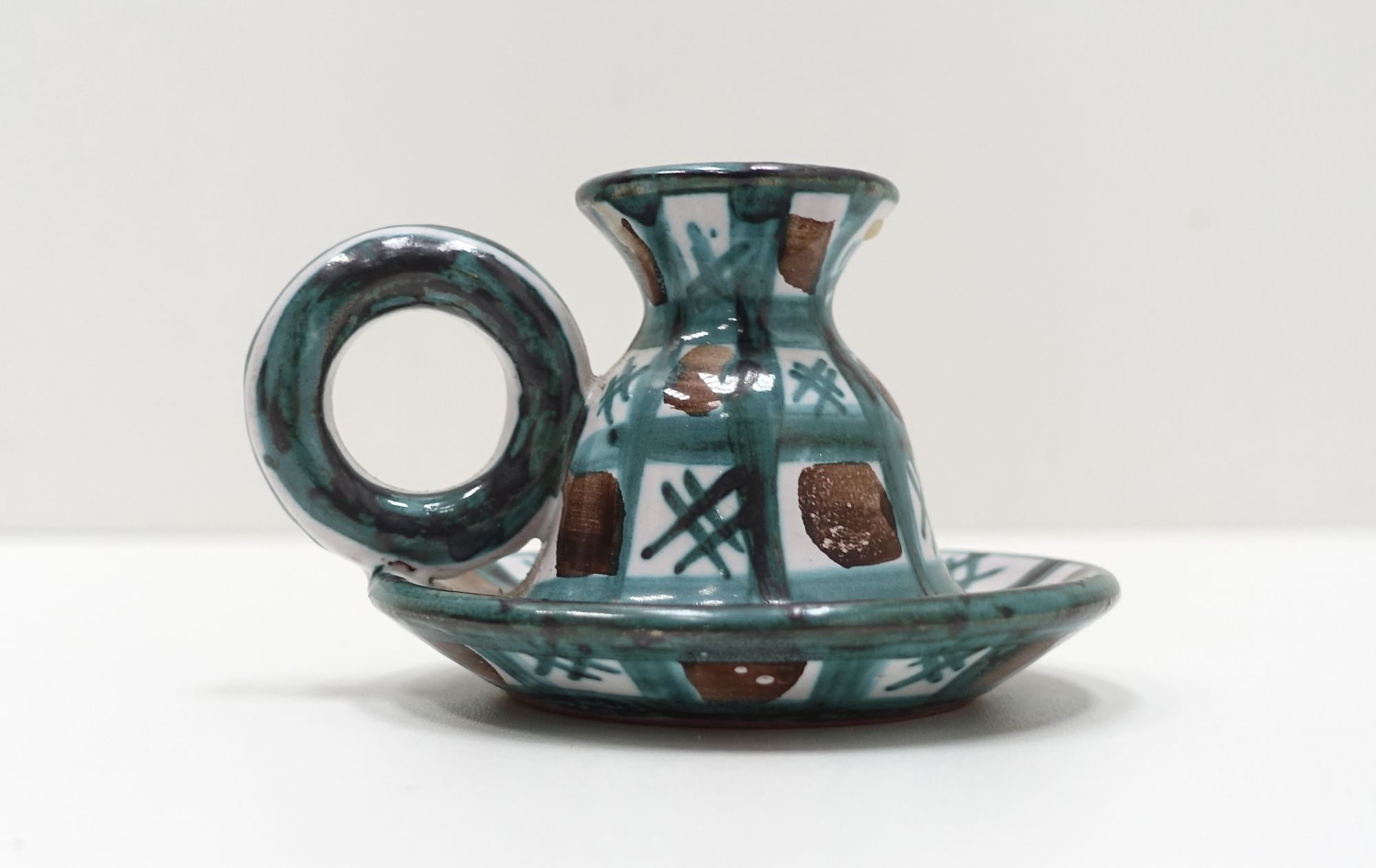 ceramic candlestick Roger Picault Vallauris 60s