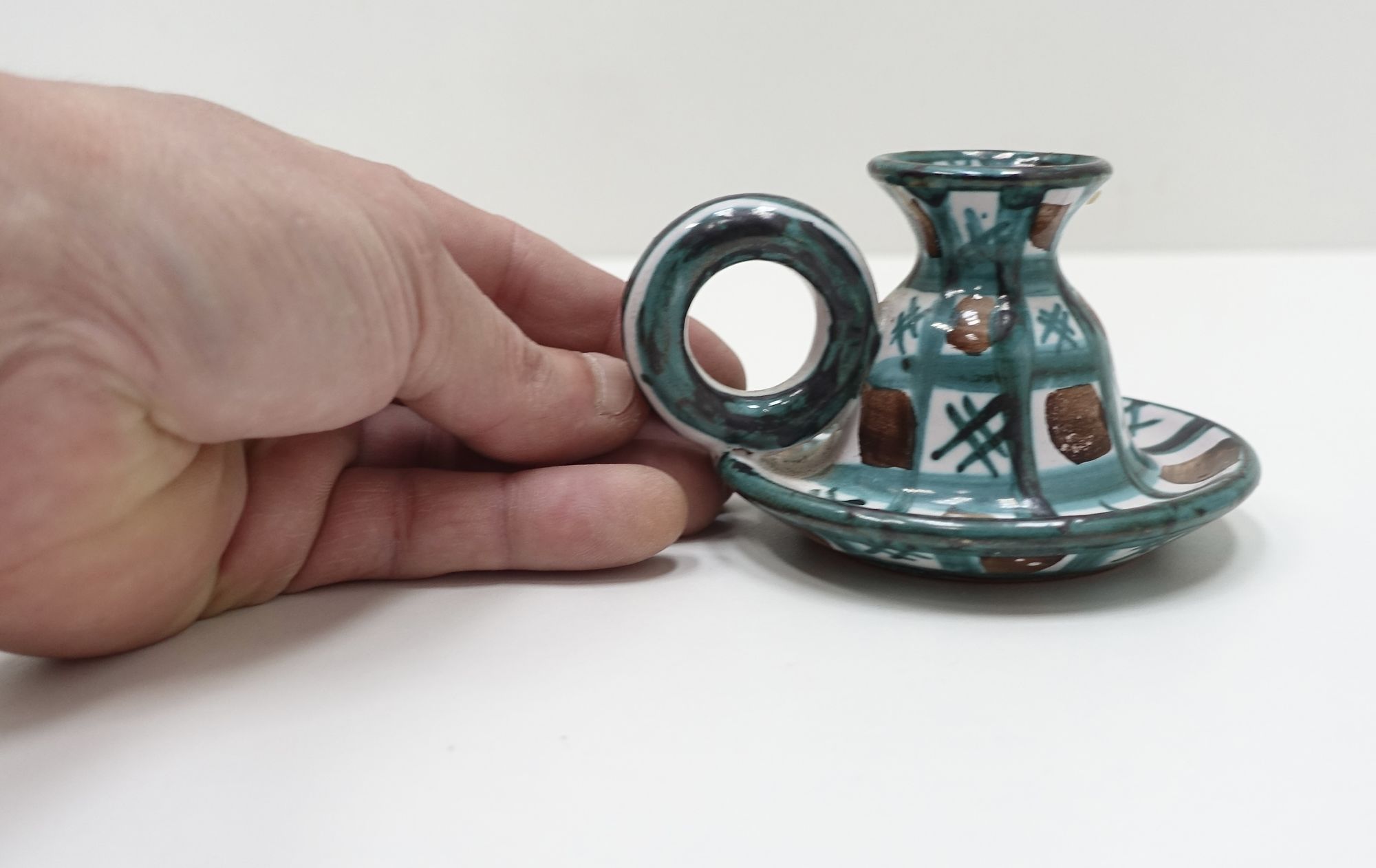 ceramic candlestick Roger Picault Vallauris 60s