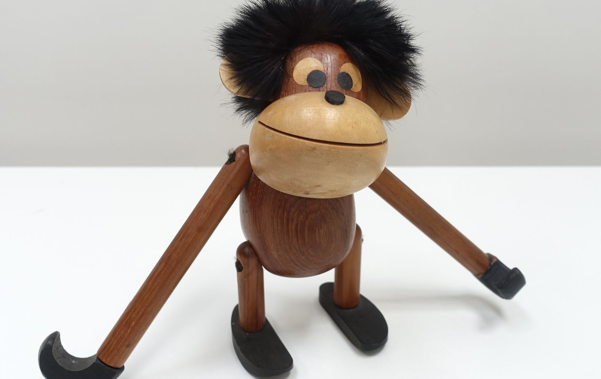 Wooden monkey sveistrup Denmark 60s.
