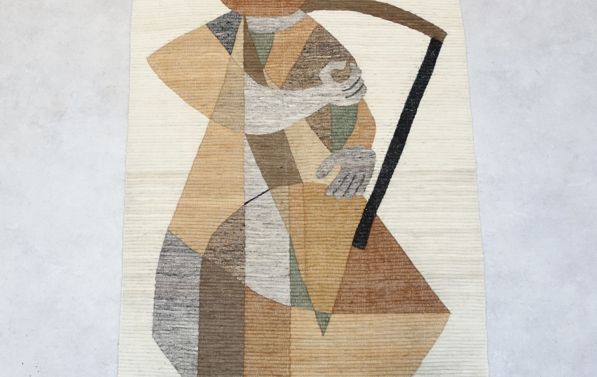 Wool tapestry from the 1950s-1970s