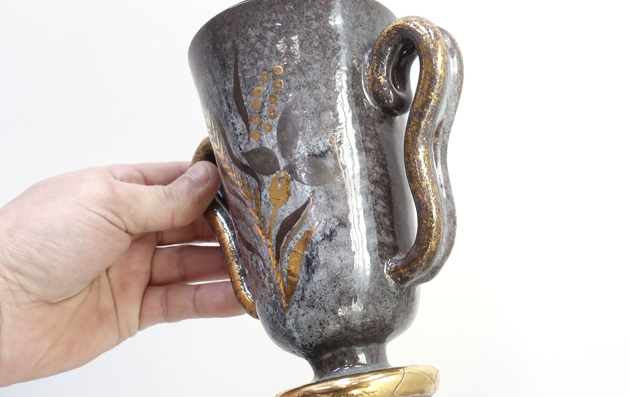 ceramic vase Charles Imbert Ménélika 40s 50s