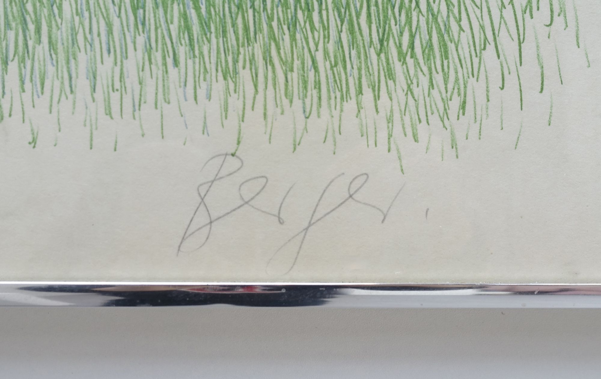 Engraving Ueli Berger DeSede sofa DS600 70s