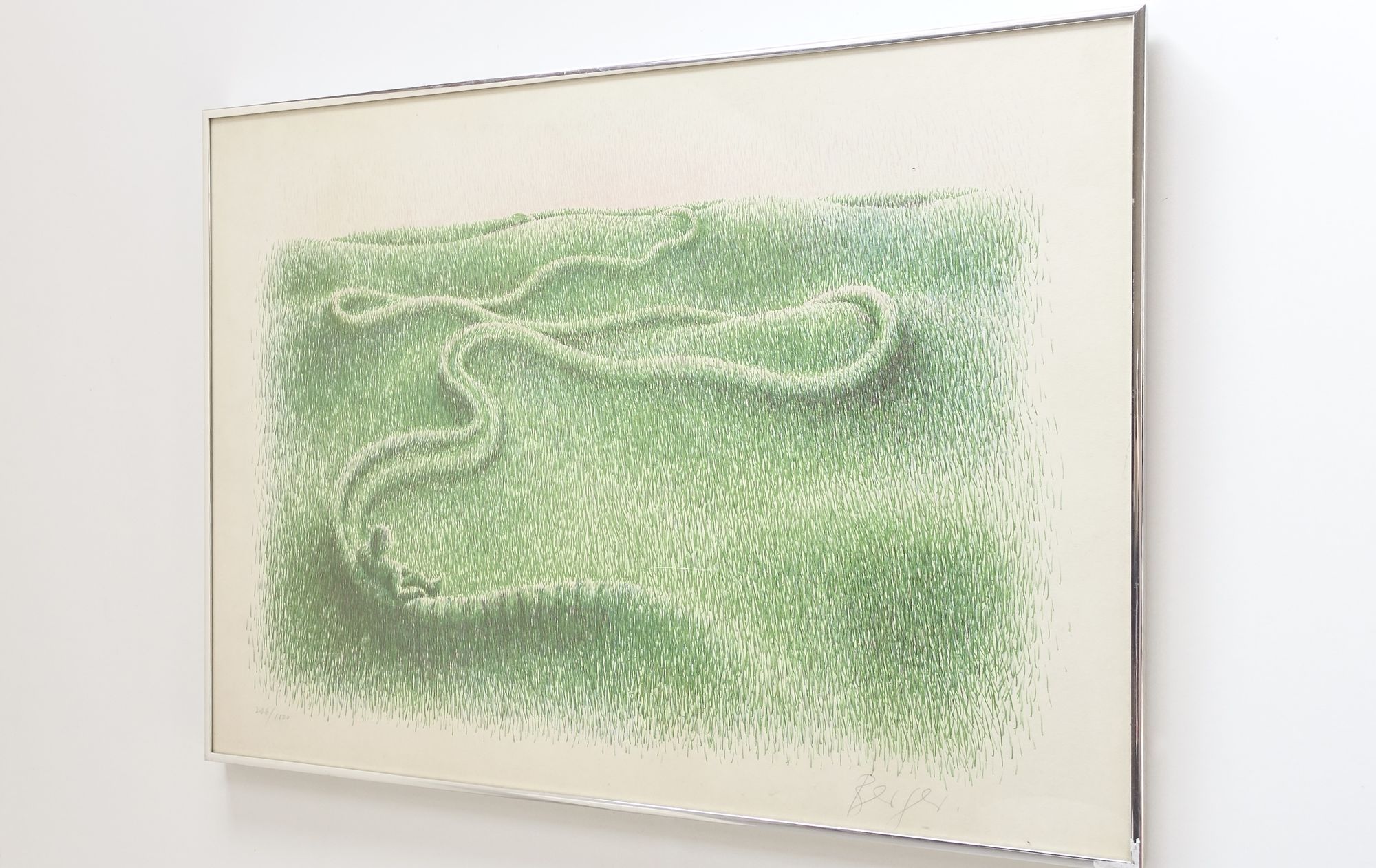 Engraving Ueli Berger DeSede sofa DS600 70s