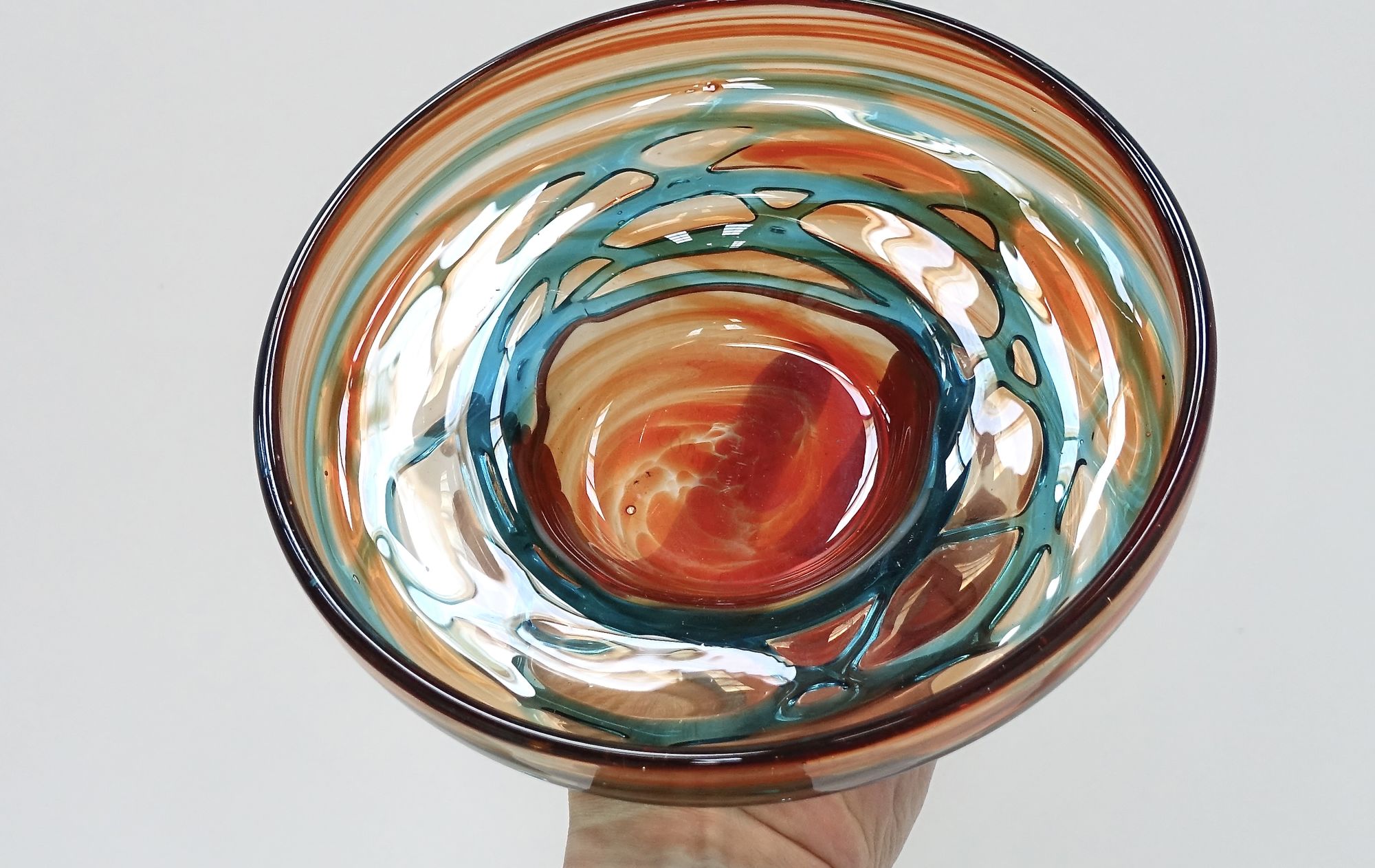 glass cup Michael Harris Mdina 90s