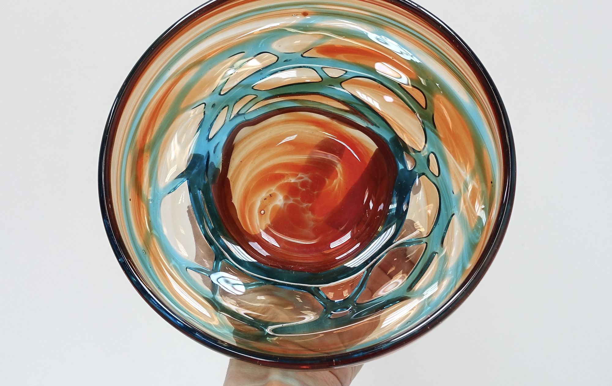 glass cup Michael Harris Mdina 90s