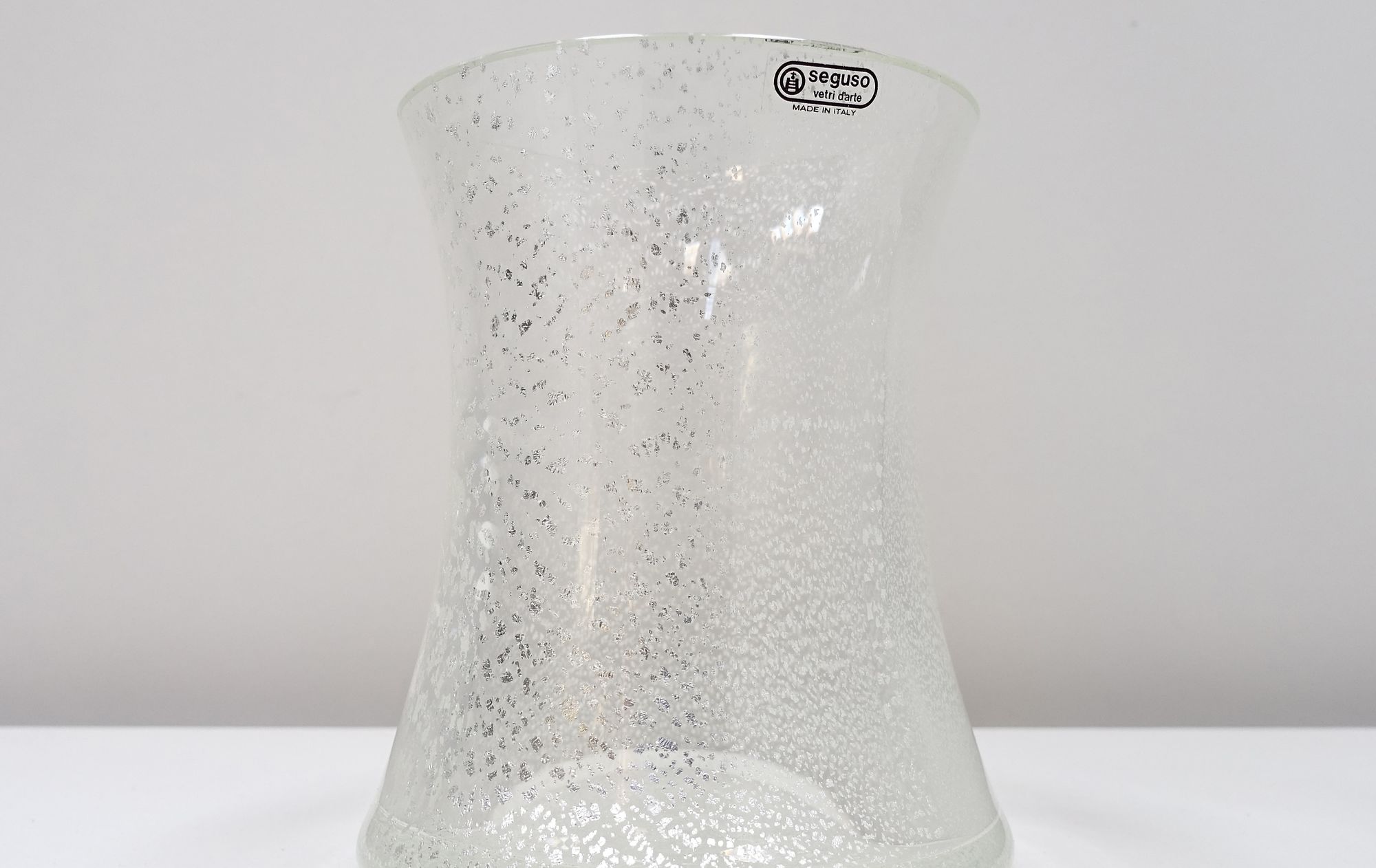 glass vase Seguso Archimede 80s