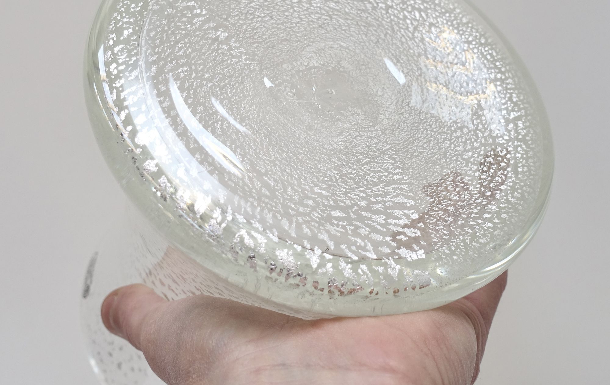 glass vase Seguso Archimede 80s