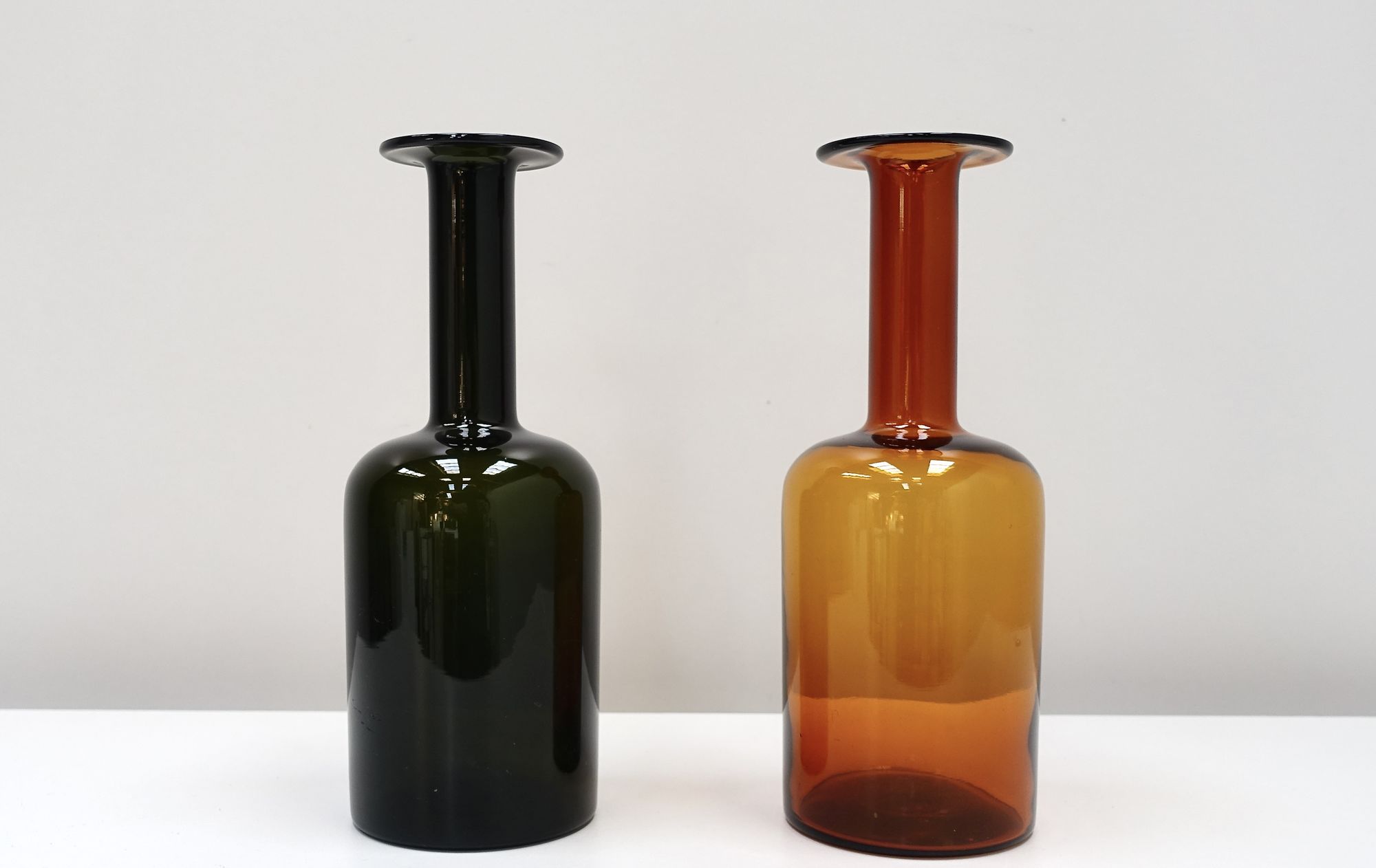 Glass bottles OOto Brauer Holmeggaard 70s