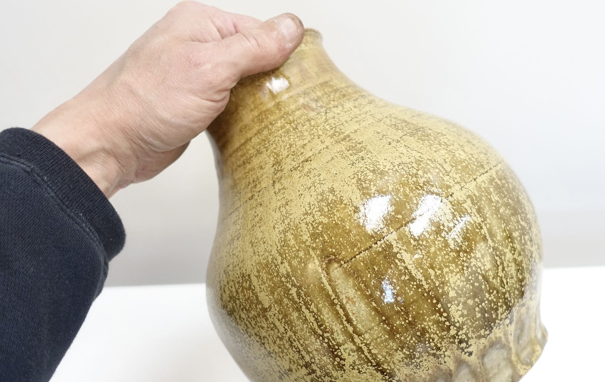 ceramic vase Rheinfelden 70s Arnold Zahner