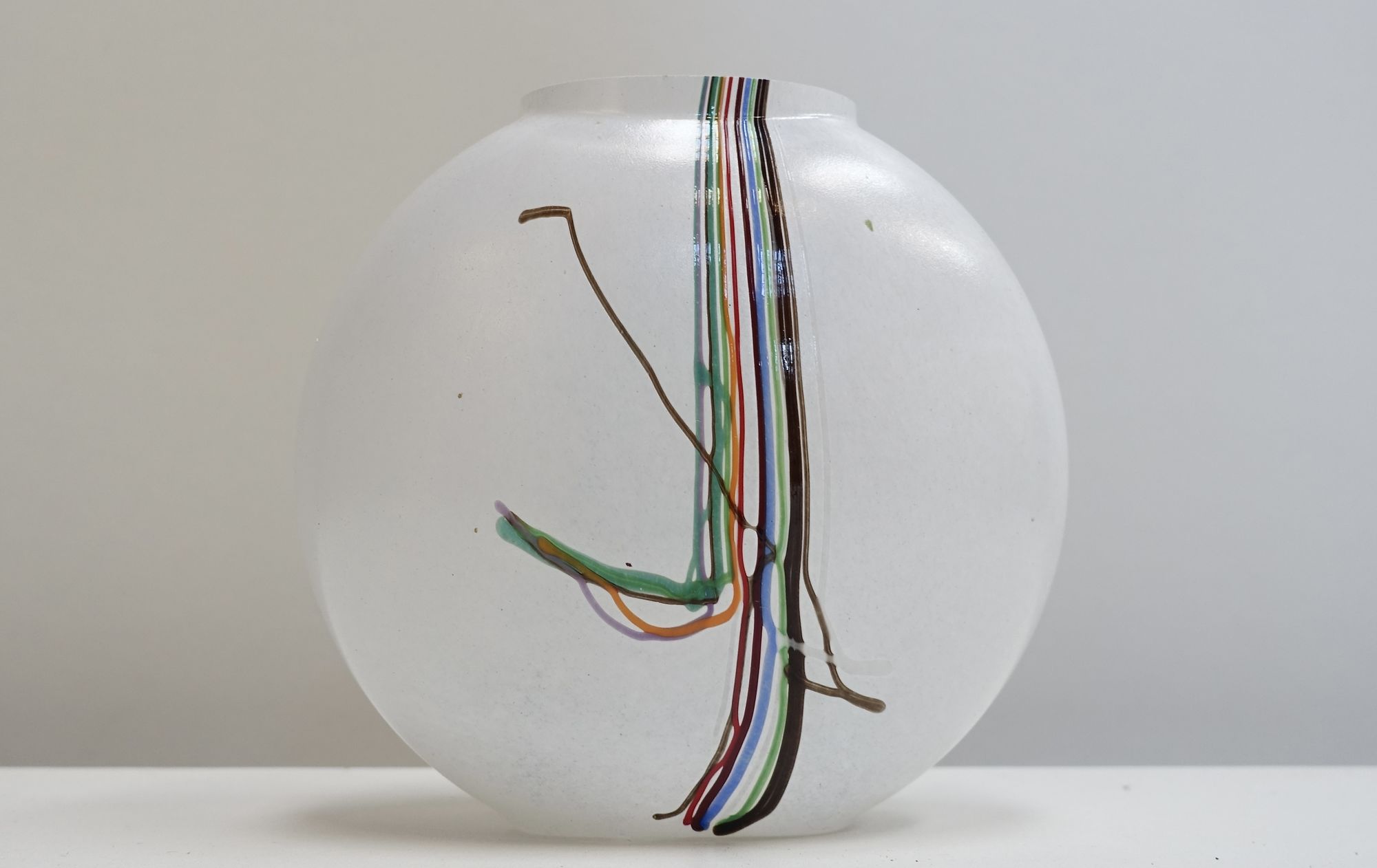 glass vase Bertil Vallien Kosta Boda 