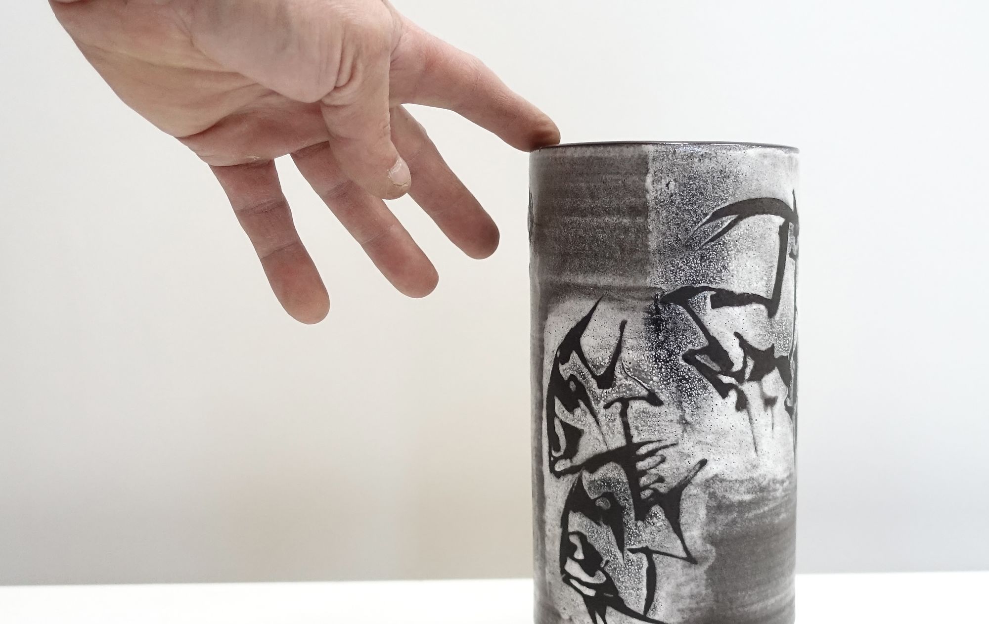 ceramic vase Gustav Spörri 60s