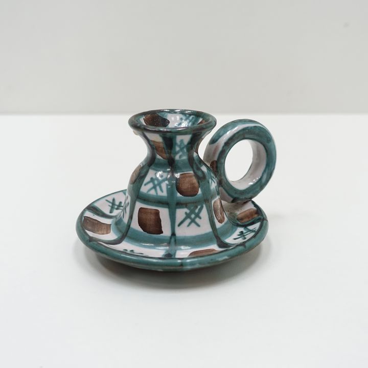 ceramic candlestick Roger Picault Vallauris 60s