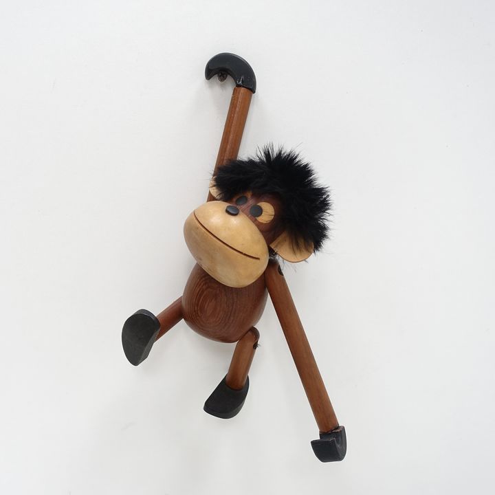 Wooden monkey sveistrup Denmark 60s.