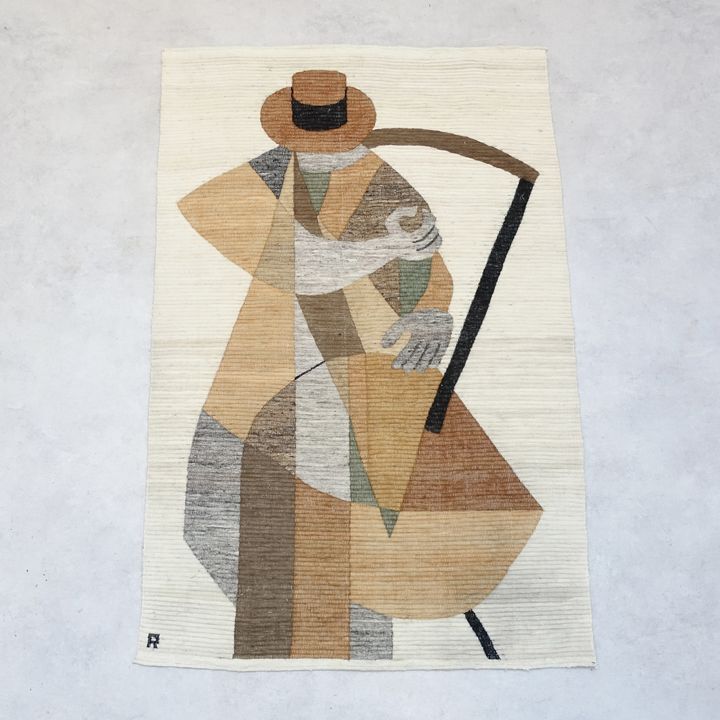 Wool tapestry from the 1950s-1970s