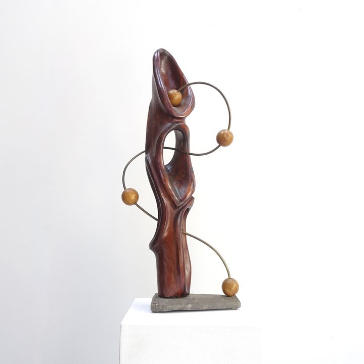 wood sculpture C. Weibel 70s